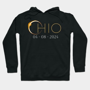 Solar Eclipse 2024 State Ohio Total Solar Eclipse Hoodie